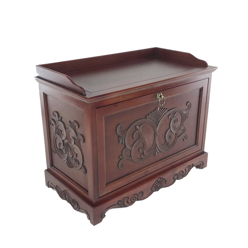 9 Pair Shoe Storage Bench, Brown