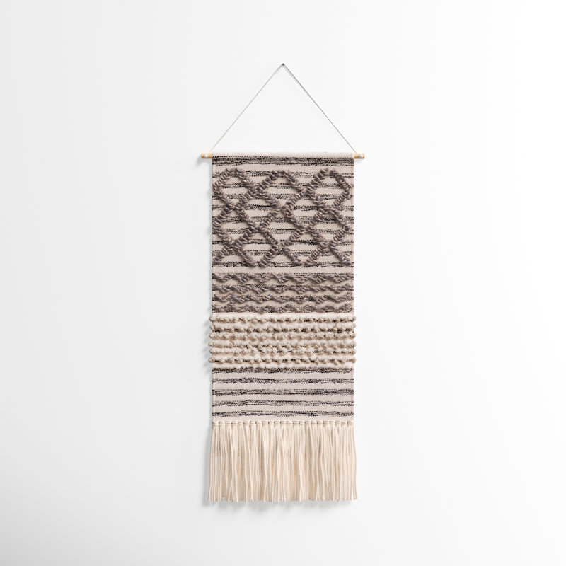 Cotton Wall Hanging with Rod Included