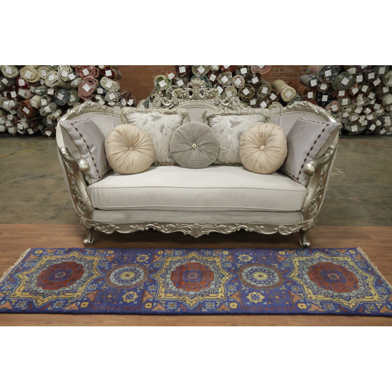 Tapis de couloir oriental traditionnel - Laine nouée à la main 2 x 8
