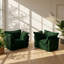 Ensemble de fauteuils en velours côtelé l 49 po x P 33 po x H 34,6 po Urban Ins (ensemble de 2)