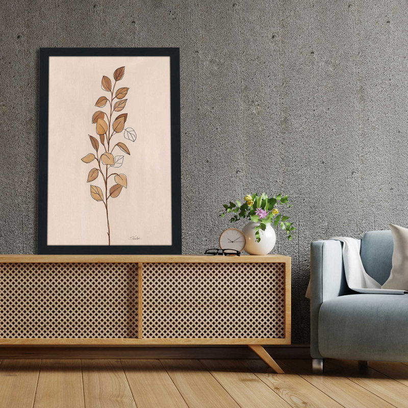 Farm Branch I - Peinture, L 33,5 po x H 49,5 po, Cadre noir
