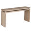 Console double à double planche de suspension naturelle antique de 60 po, pieds et tablettes en bois massif, idéal pour les panneaux à cadre rétro, salon convenable