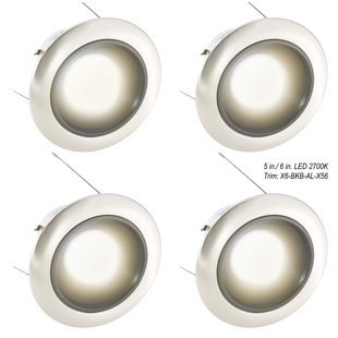7.5'' Dimmable Air-Tight Standard Recessed Lighting Kit (Set of 4)