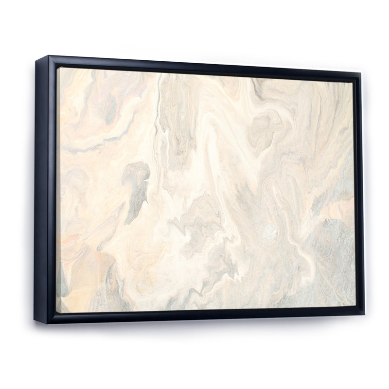«Wave Art», impression sur toile Floater, H 30 po x l 40 po x P 1,5 po, Cadre flottant noir
