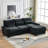 Kamanda 99'' Chenille Sectional Sofa with Movable Ottoman & Back Cushions-118568670