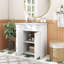 Meuble-lavabo bleu avec lavabo en céramique-1977459154