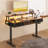Yaelin Adjustable Metal Base Standing Desk with Power Outlet