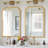 Modern Rounded Corner Rectangle Bathroom Vanity Mirror for Over Sink Framed French Cleat Mounted Wall Mirror-55255407-57368439-62790984