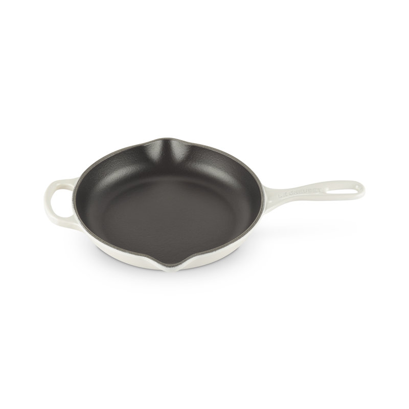 Le Creuset Cast Iron Frying Pan with Metal Handle, 23cm, Meringue