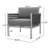 Hargrove Club Chair With Premium Aluminum Frame And Durable Braided Rope, Perfect For Modern And Rustic Decor