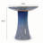 17'' Ceramic Bird Bath for Outside, Elegant Tall Outdoor Bird Bath, Lightweight Pedestal Glazed Birdbaths for Outdoors with floral Pattern, Blue Ombre-1236728399-1236728398