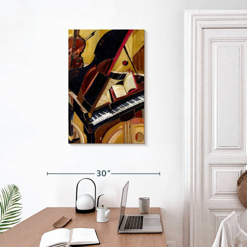 Abarca, piano abstrait II, H 30 po x l 20 po