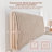 Upholstered Headboard Ergonomic Fabric Headboard 6.3 inch width Headboard Suitable for 8-14 inch Mattress -1998037733-1998484170
