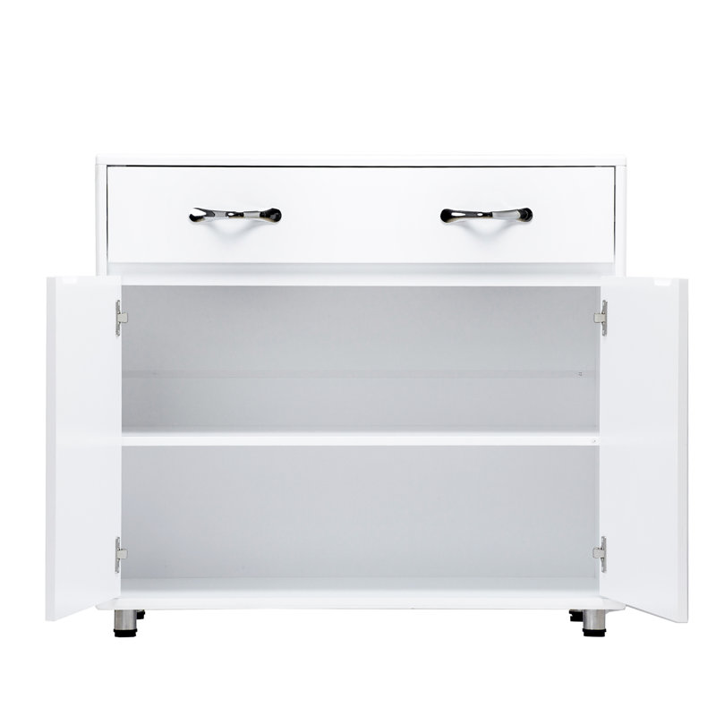 Two Door Side Table-White, Sideboard