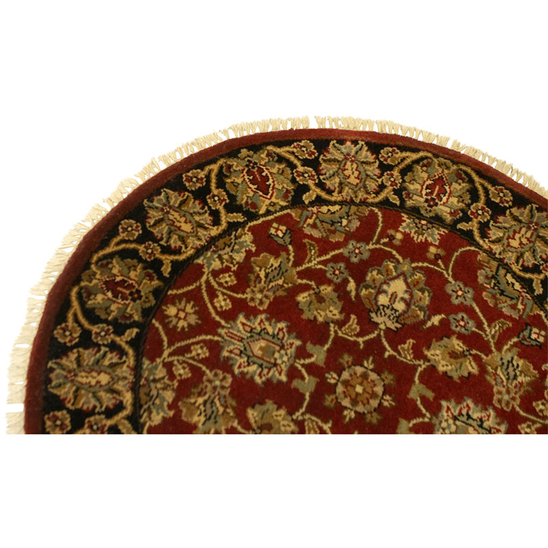 High-Quality Hand-Knotted Red And Black Area Rug