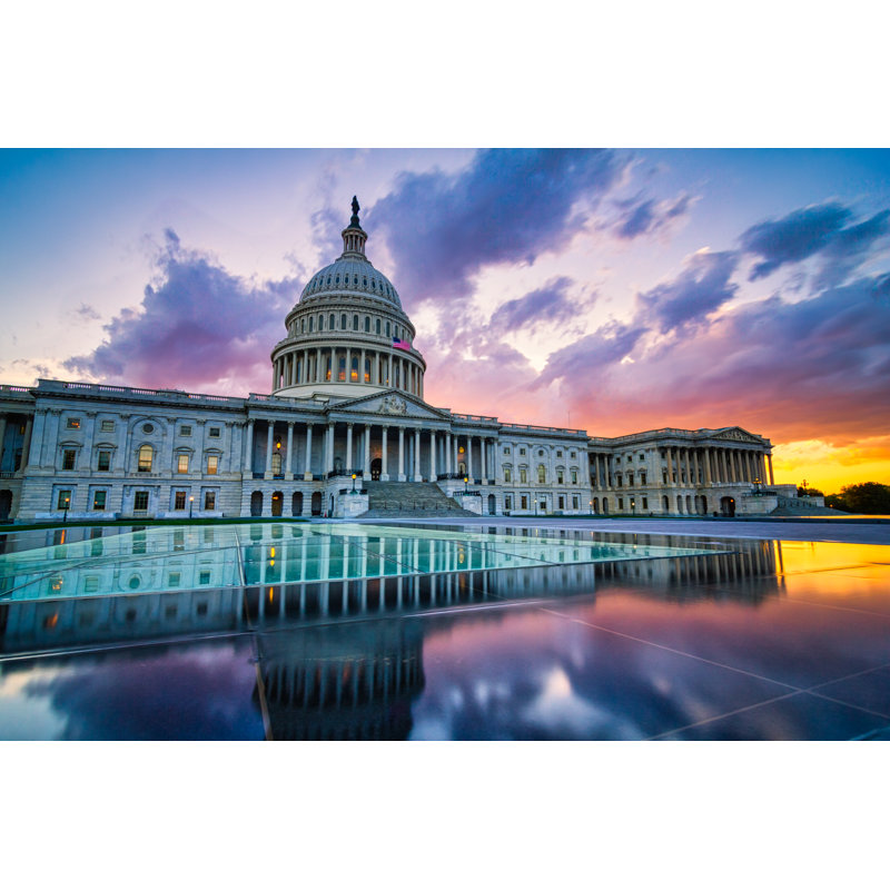 «Dellon Us Capitol In Washington» par Daniel Lange, H 8 po x l 12 po