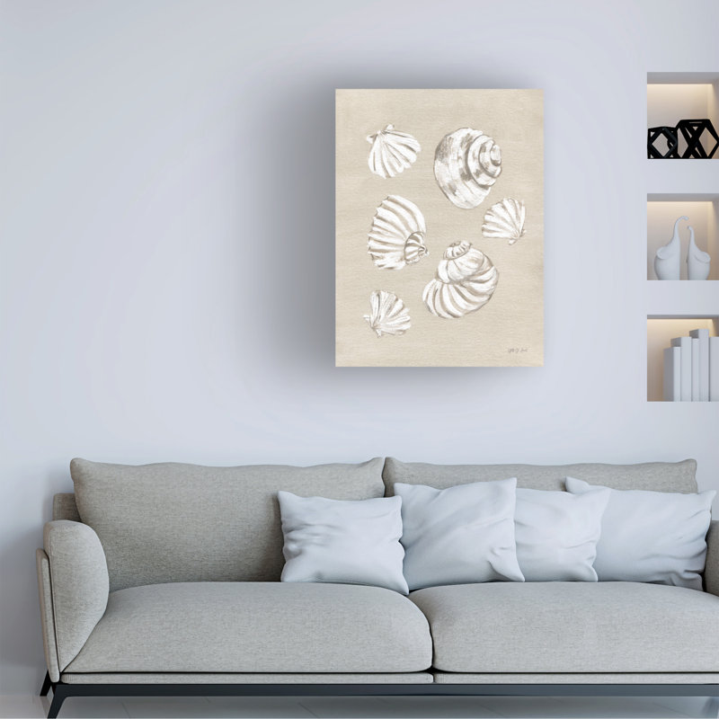  Art mural sur toile, "Yvette St. Amant Beach Treasures II", H 19 po x l 14 po
