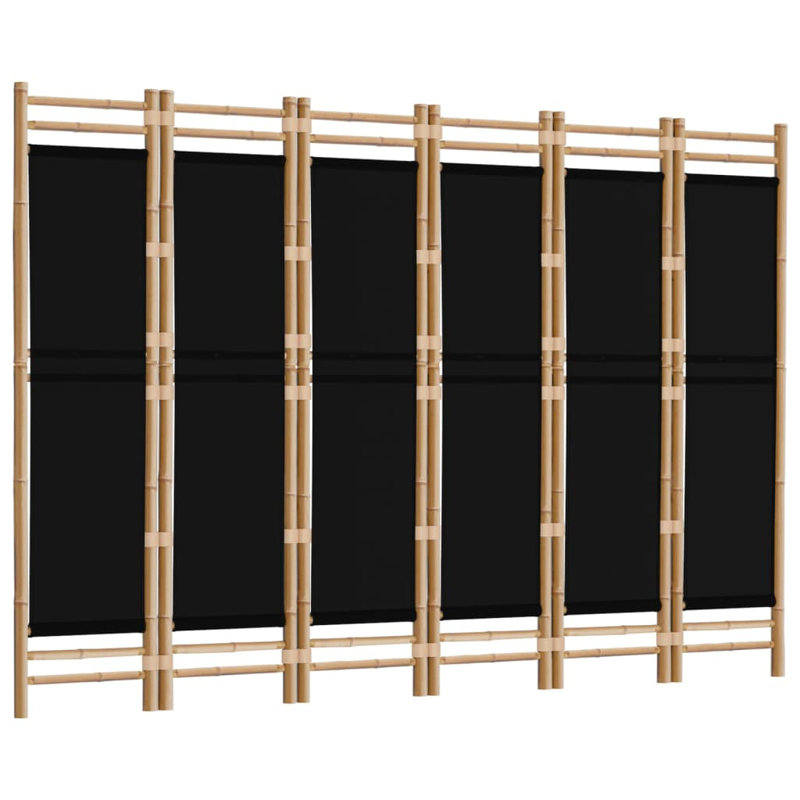 Cloison H 70,9 po Stanleytown, 6, H 70,9 po x l 94,5 po, Noir