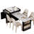 Extendable Kitchen Island with Faux Marble Table, Double-sized Storage, and Built-in Power Outlet for Versatile Use