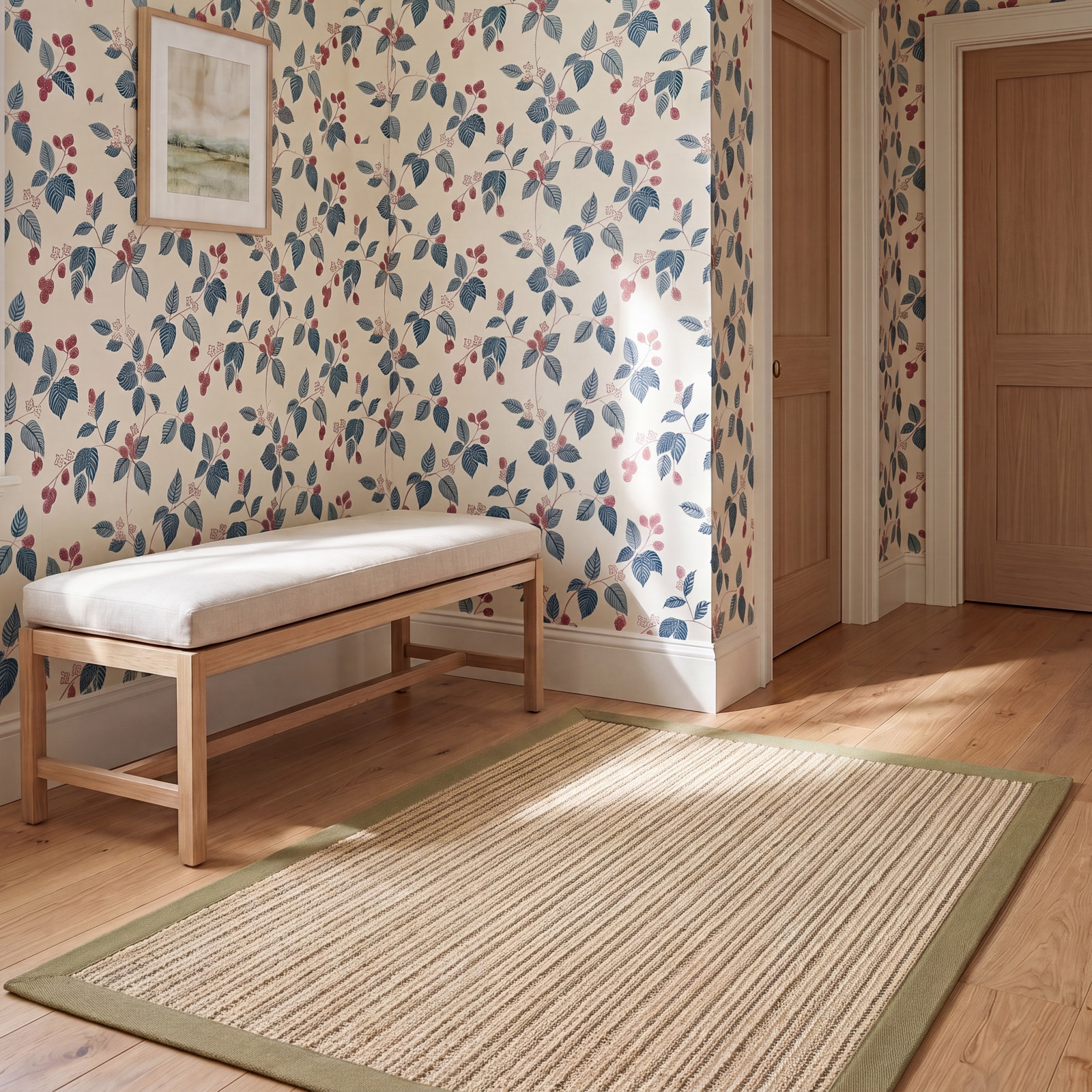 Auckland Jute/Sisal Natural Area Rug, Rectangle 4' x 6'