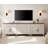 TV Stand For 100 Inch TV, 3-In-1 TV Console Table For 75/80/85/90 Inch TV, Entertainment Center With 5 Drawers And 4 Doors, Rustic White