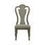 Colchester 19'' H Tufted Upholstered Oak Side Chair-1404848721