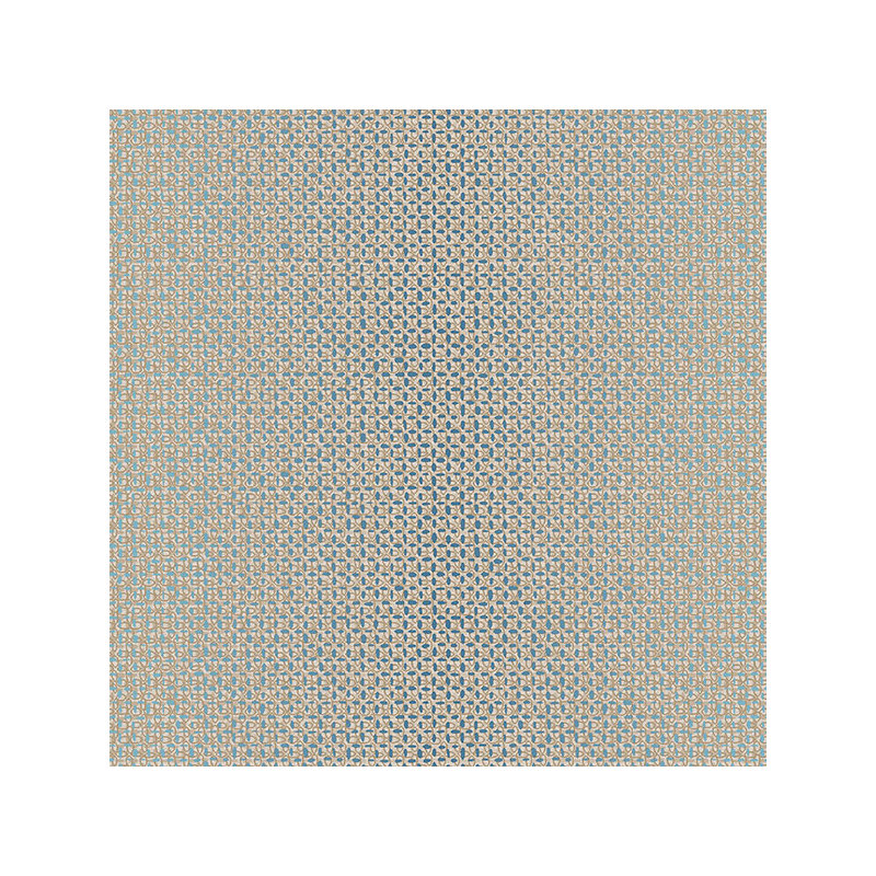 Papier peint tissé 32,7 pi x 20,5 po Elkader, Bleu sarcelle / perle