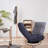 Jacky Upholstered Swivel Accent Chair with Ottoman-1174189741