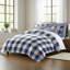 Ensemble de housse de couette en coton indigo / ivoire 8 pièces Walker Buffalo-109897211