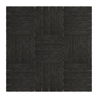 Carreau de terrasse à emboîtement en composite 12 "x 12" UltraShield Naturale