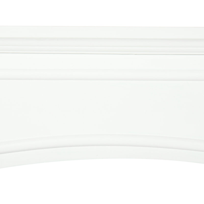 Modern Fireplace - White, 29" Internal Width, Decorative Property, 45.25" Wide Display Location, Easy To Polish And , Tipping, Electric Use Mantelpiece Interior Mark, Exhibit Area, Wash Rinse,
