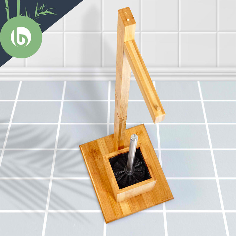 Free-Standing Toilet Brush and Holder