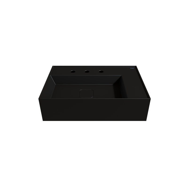 Cheviot Products " Fireclay Rectangular Bathroom Sink, Black