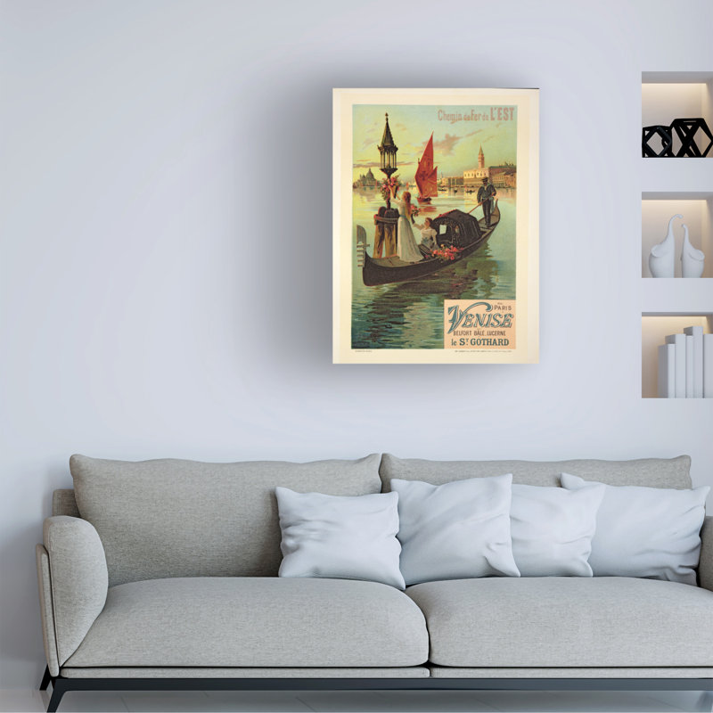 Reproduction d'art sur toile de Hugo D Alesi, H 47 po x l 35 po