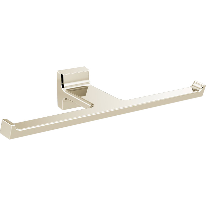 Porte-papier hygiénique mural double pivotant, Nickel poli