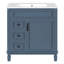 Meuble-lavabo 30 po avec lavabo en céramique-2093538812