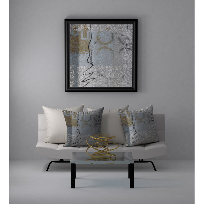 Housse de coussin carrée à motif de pur-sang Shapely, 20 po x 20 po