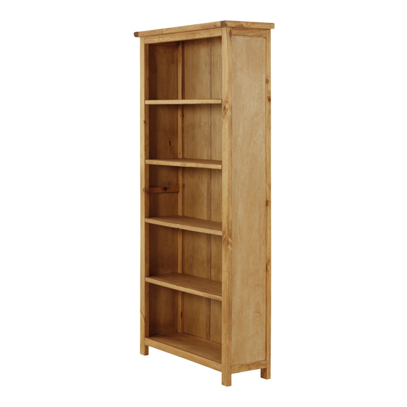Arietta 180cm H x 90cm W Standard Bookcase, Waxed