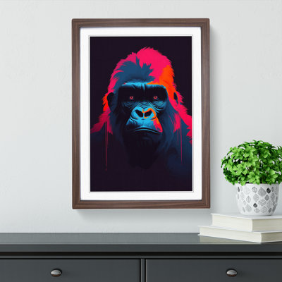 Gorilla Minimalism - Framed Print