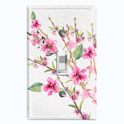 Patterned 1 - Gang Toggle Light Switch Standard Wall Plate
