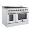 Cuisinière électrique Paolo, 48 po, blanc-117587171