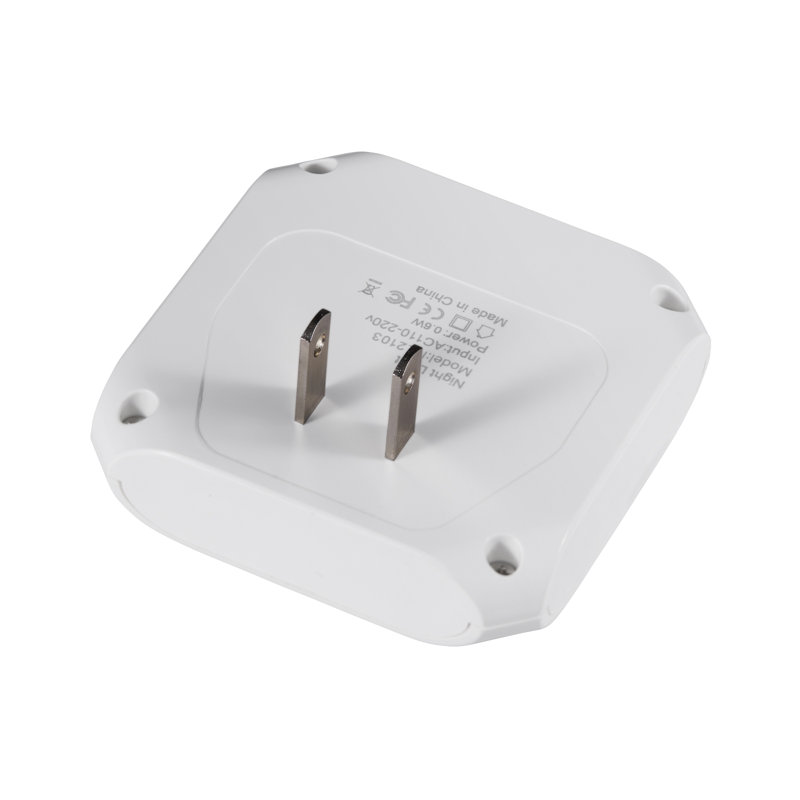 White Polycarbonate LED Night Light with Mobile Control, 2-Pack