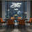 Ariabella 4-Light Mirror Chrome Modern Crystal LED Chandelier with Stainless Steel Frame