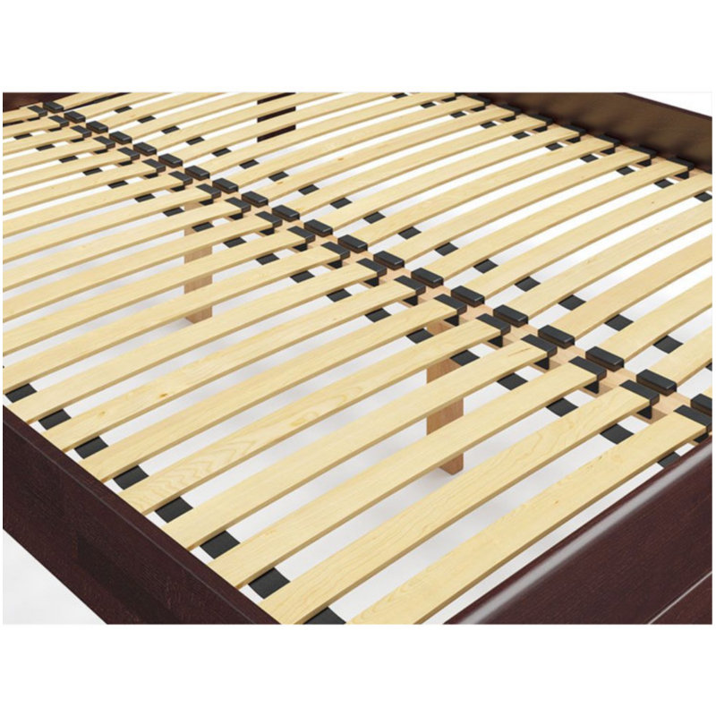 Lux Solid Wood Storage Bed, Wenge, Twin