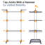 Buse 72cm Rolling Clothing Rack