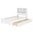 Platform Bed With Bookcase Headboard-990525489