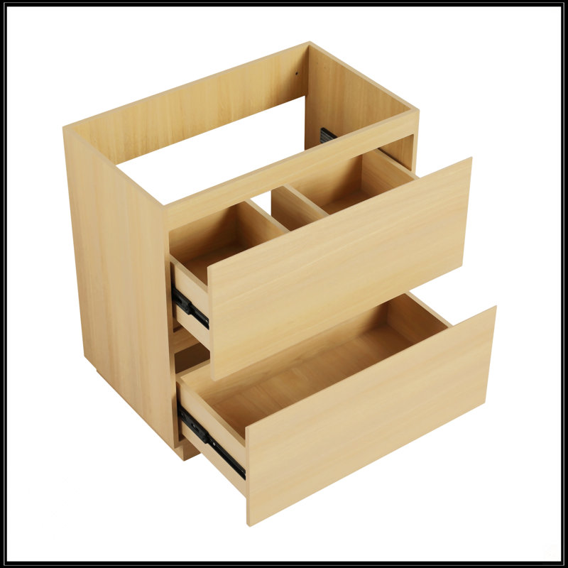 Meuble-lavabo 30 po sans lavabo, 30", Chêne