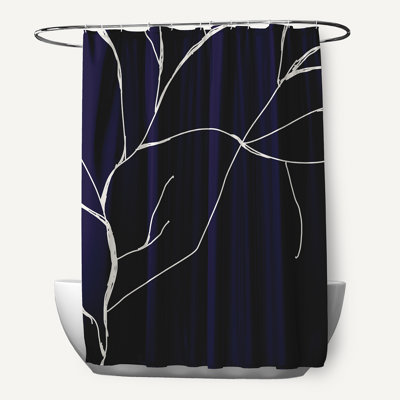 Rideau de douche simple Hirasisa