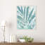 Aqua Palms II by June Erica Vess Framed Canvas Wall Art Print-102458601