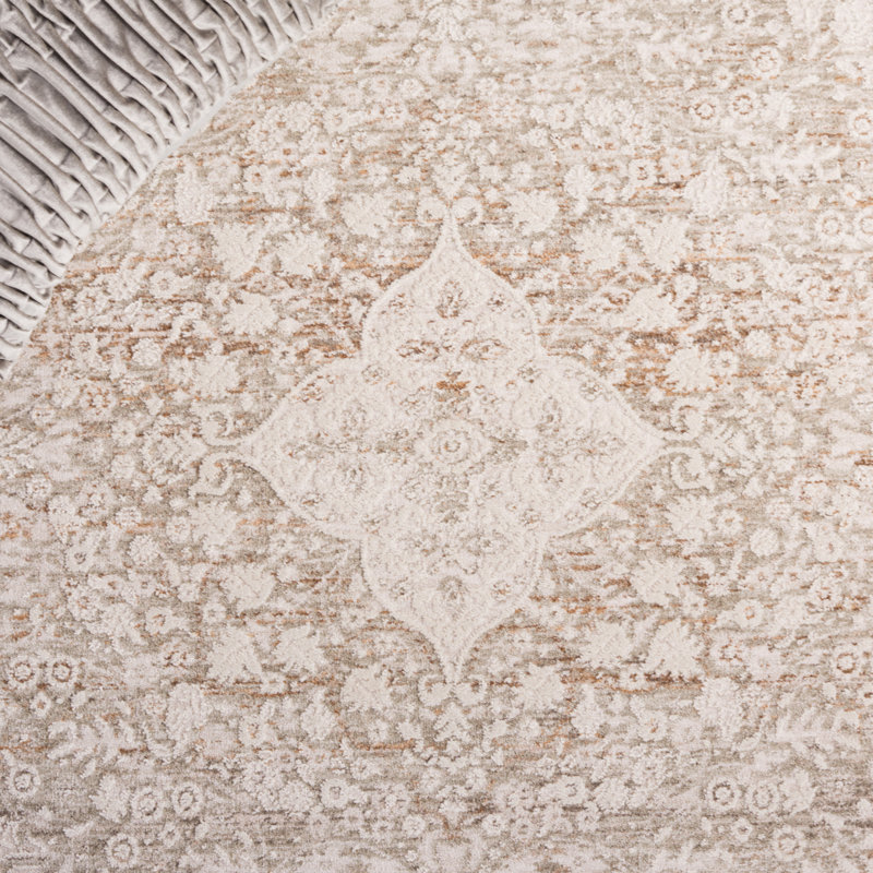 Tapis oriental en polyester / polypropylène tissé à la machine Serlin, Tapis de couloir 2 pi x 8 pi